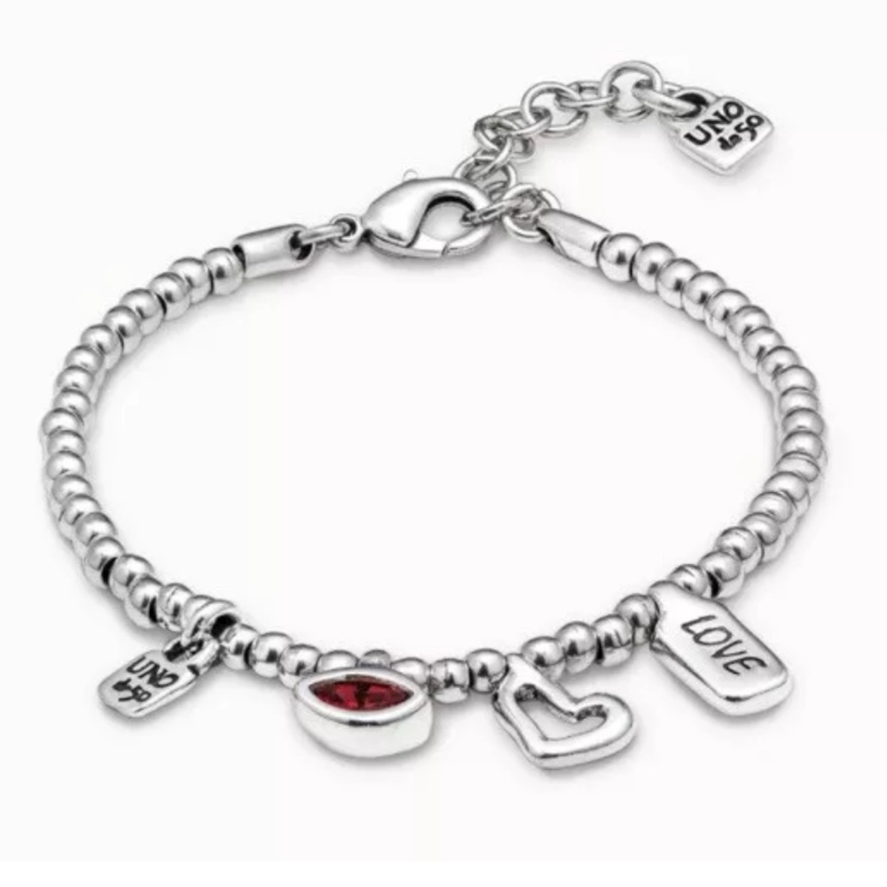 Uno de 50 Bracelet - I am waiting 4U - Red Crystal - BN